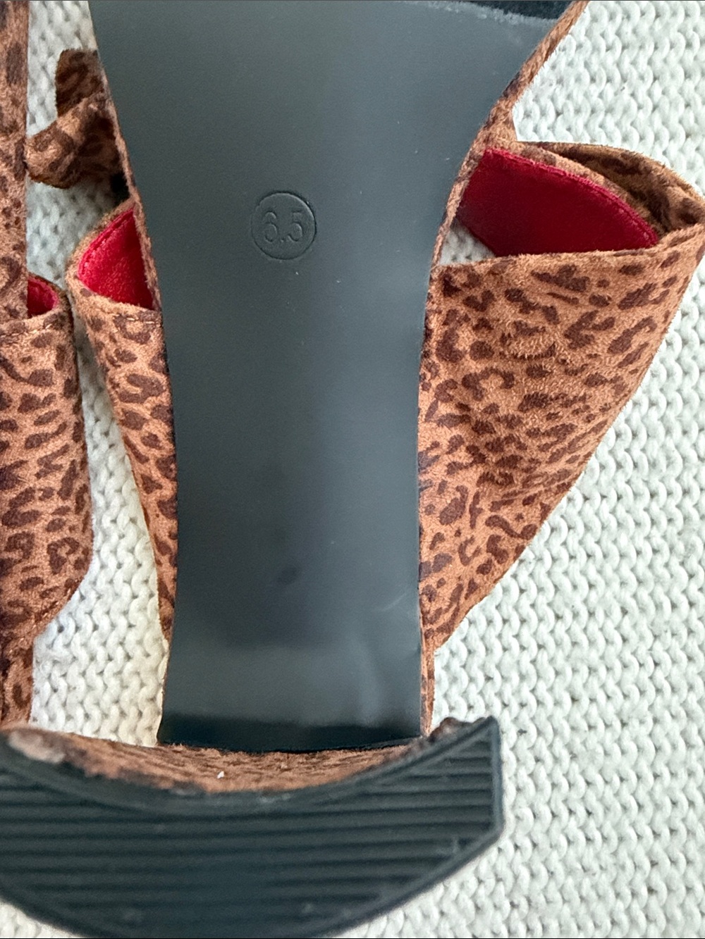 New York and Company Gerri Heels Animal Print Size 6.5 - Picture 7 of 8